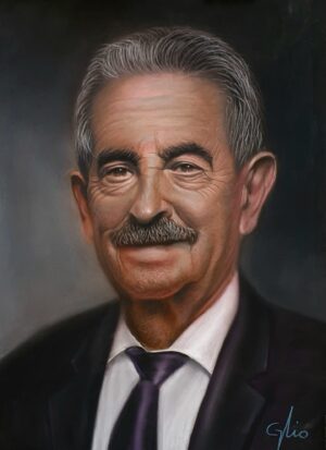 retrato pintado a mano