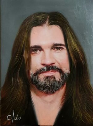 retrato pintado a mano