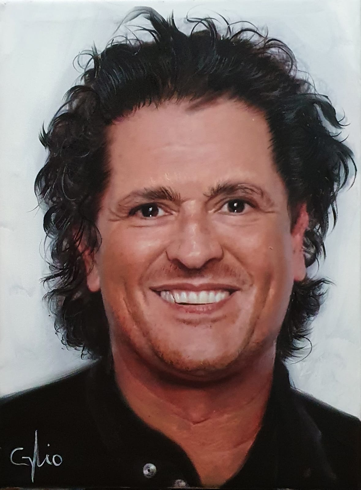 retrato pintado a mano